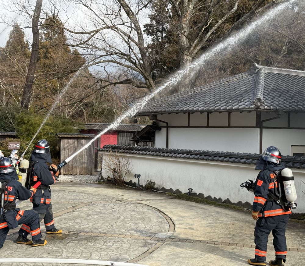 令和６年度の訓練の様子（小涌園貴賓館）